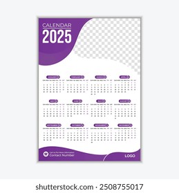 custom wall calendar design template