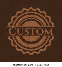 Custom wood emblem
