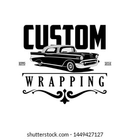 Custom wrapping logo vector 