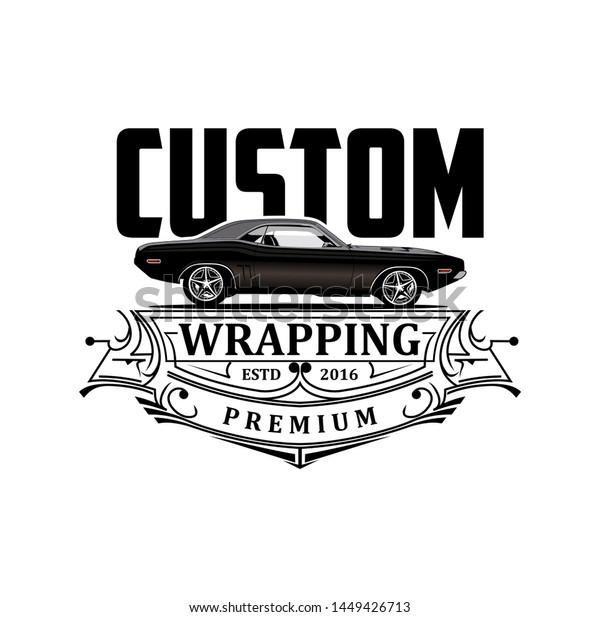 Custom wrapping logo\
vector