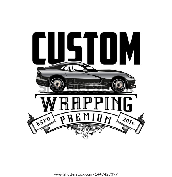Custom wrapping logo vector\
