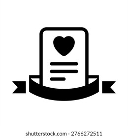 Customary Greetings Icon - Solid Black Glyph Icons For School and Education