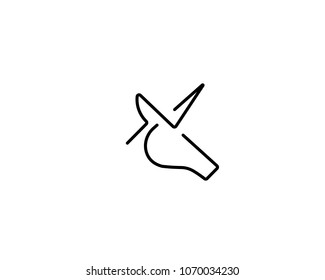 Custom,Creative and Abstract Unicorn/Horse  logo design 