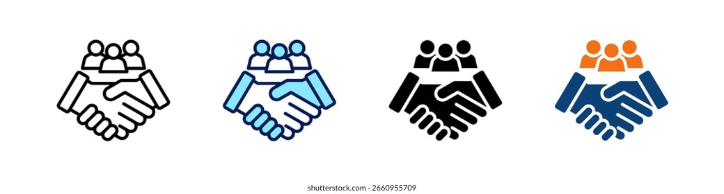 Customer Acquisition All In One Icon Multi Styles Vector Set