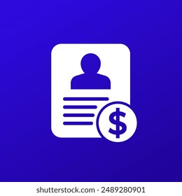 Customer Acquisition Cost, CAC vector icon