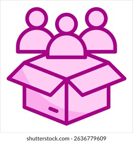 Customer Acquisition Icon Element For Design