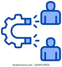 Elemento de ícone para aquisição de cliente para projeto