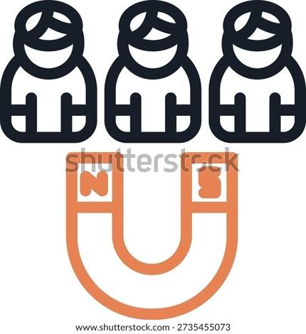Customer Acquisition Line Due Icon Design