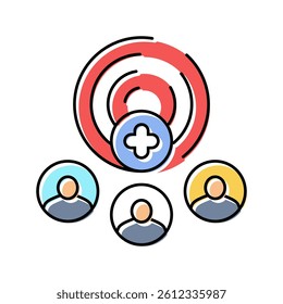 customer acquisition technical sales engineer color icon vector. customer acquisition technical sales engineer sign. isolated symbol illustration