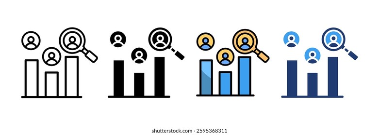 Customer Analysis Icon Set Multiple Style Collection