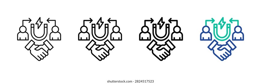 Customer Aquisition Icon Collection Different Style Outline