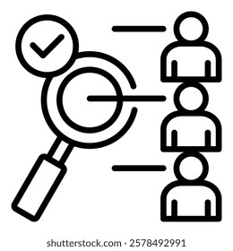 Customer Assessment Outline Icon Simple Vector for Design