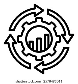 Customer Assessment Outline Icon Simple Vector for Design