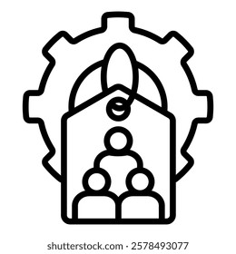 Customer Assessment Outline Icon Simple Vector for Design