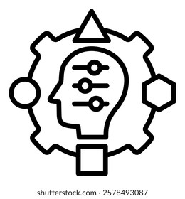 Customer Assessment Outline Icon Simple Vector for Design