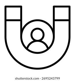 Customer Attraction Icon Element For Design