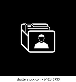 Customer Base Icon. Business Concept. Flat Design. Isolated Illustration.