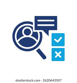 Customer Behavior Icon Mixed Vector Illustration