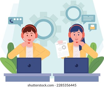 Arbeitsbeschreibung des KundenCall-Center