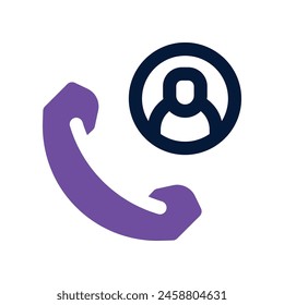 customer call icon. vector dual tone icon for your website, mobile, presentation, and logo design.