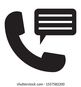 Customer Care Concept Phone Chat vector Icon Design