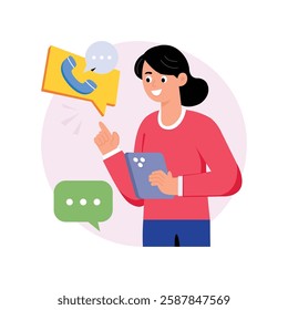 Customer Care   Concepts Style illustrations. EPS 10 File stock illustration