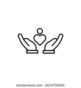 Customer care icon black and white vector sign