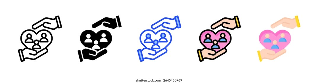 Customer Care Icon Collection With Multiple Styles