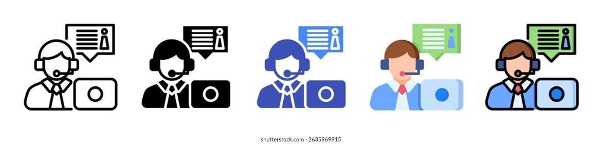 Customer Care Icon Element For Design
