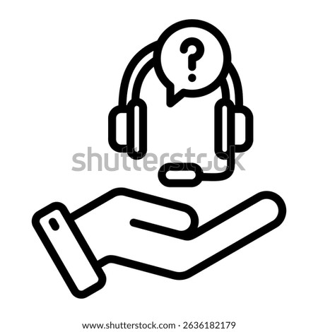 Customer Care Icon Element For Design