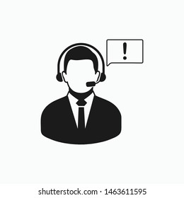 Customer care icon. Flat style vector EPS.