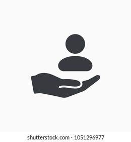 Customer care icon. Customer Retention Patient assistance icon. Service support. Safety pictogram. Icon, care, customer, retention, patient, client, help, consumer, vector, audience, service - Shutterstock ID 1051296977