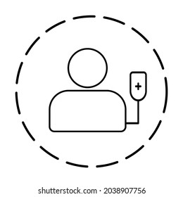 Customer care icon. Customer Retention Patient assistance icon. Service support. Safety pictogram. Icon, care, customer, retention, patient, client, help, consumer, vector, audience, service