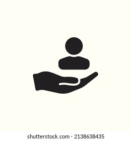 Customer Care Icon. Customer Retention Patient Assistance Icon. Service Support. Safety Pictogram. Icon, Care, Customer, Retention, Patient, Client, Help, Consumer, Vector, Audience, Service