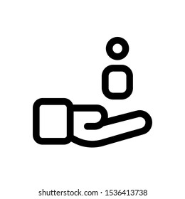 Customer care icon. Customer Retention Vector Icon. Patient assistance icon. Service support. Safety pictogram