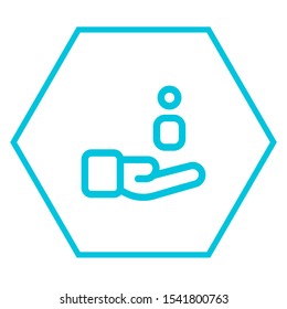 Customer care icon. Customer Retention Vector Icon. Patient assistance icon. Service support. Safety pictogram