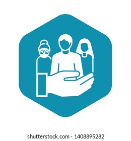 Customer care icon. Simple illustration of customer care vector icon for web design isolated on white background