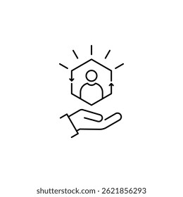 Ícone de Atendimento ao cliente. Símbolo de atendimento ao cliente para design na Web e aplicativo móvel. Logotipo da linha de atendimento ao cliente. Ilustração vetorial.