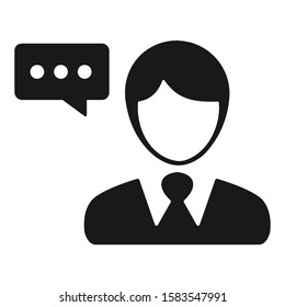 Customer care icon. Vector graphics.