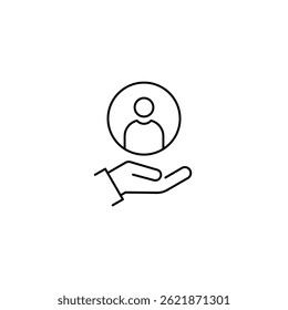 Customer Care icon. Customer Care vector icon in line design for web design, logo and mobile app. Symbol of Custumer Care.
