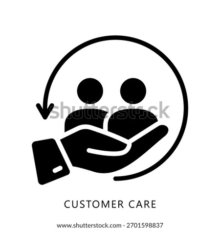 Customer Care Mini Illustration Icon. Use For Modern Concept, Print, Ui, Ux Kit, Web And App Development. Vector Related To Business Finance, Management And More