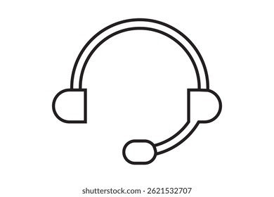 customer care service icon, headphones icon vector illustration.
