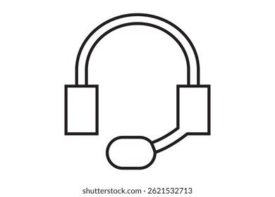 customer care service icon, headphones icon vector illustration.