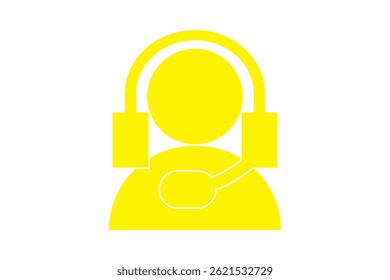 customer care service icon, headphones icon vector illustration.