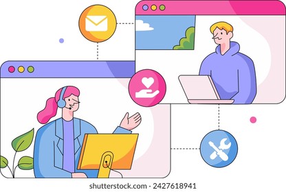 Customer Care Customer Service Illustration