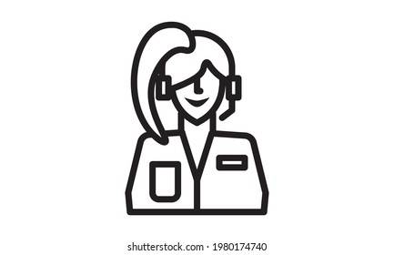 Customer care service and support icon vector image