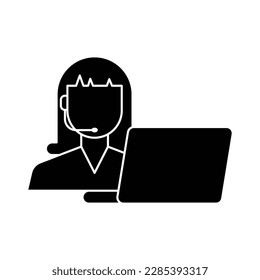 Customer Care Service and Support Icon design. isolated on white background. vector illustration