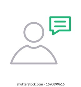 icono de línea de color vectorial de atención al cliente 