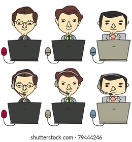 Customer center and telephone operator