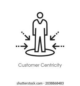 Customer Centricity  ceramic tiles. vector illustration.